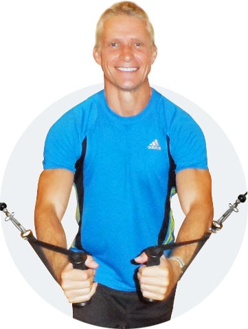 Markscheffel doing exercises